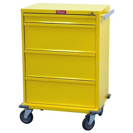 HARLOFF 4 Drawer Steel Isolation Cart w/ Standard Key Lock V30-4K